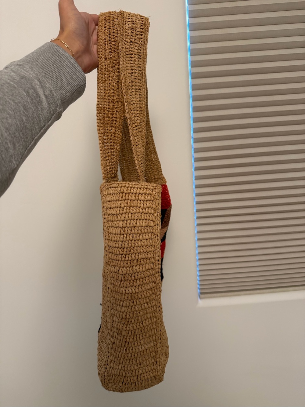 Sandro Woven Patchwork Shoulder Bag - Picture 4 of 5